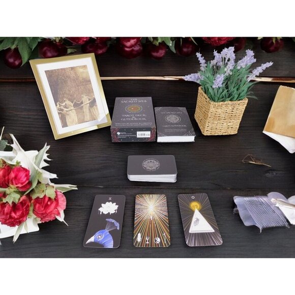 The Sacred Web Tarot by Jannie Bui Brown, Complete Deck and Guidebook NEW - Picture 11 of 12